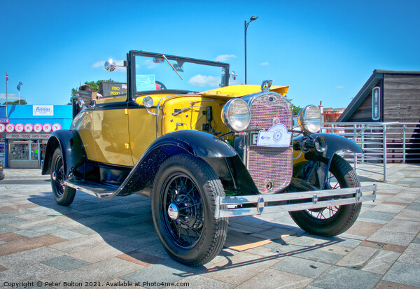 Vintage Ford Model A car at show, Southend on Sea, Essex, UK.  Picture Board by Peter Bolton