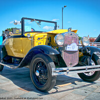 Buy canvas prints of Vintage Ford Model A car at show, Southend on Sea, Essex, UK.  by Peter Bolton