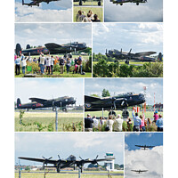 Buy canvas prints of Poster commemorating 'Lancaster 2014 UK Tour'.  by Peter Bolton