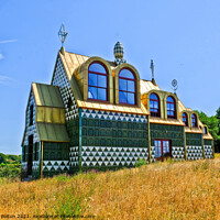 Buy canvas prints of A house for Essex designed by Grayson Perry at Wrabness, Essex, UK. by Peter Bolton
