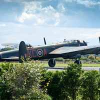 Buy canvas prints of Lancaster Bomber PA474. Battle of Britain Memorial Flight.  by Peter Bolton