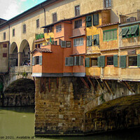 Buy canvas prints of Ponte Vecchio, Florence, Italy by Peter Bolton