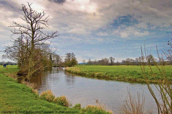 River Stour, 'Constable country', Dedham, Essex, UK. Picture Board by Peter Bolton