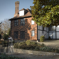 Buy canvas prints of Southchurch Hall, with previous occupants! Southend on Sea, Essex, UK. by Peter Bolton
