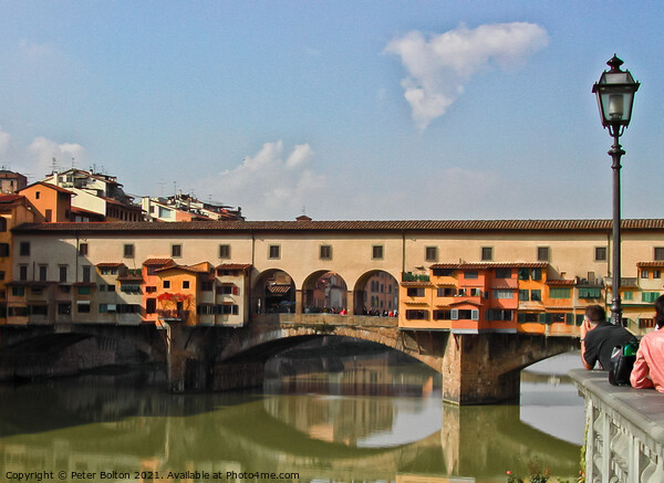 Ponte Vecchio, Florence, Italy. Picture Board by Peter Bolton