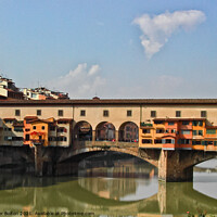 Buy canvas prints of Ponte Vecchio, Florence, Italy. by Peter Bolton