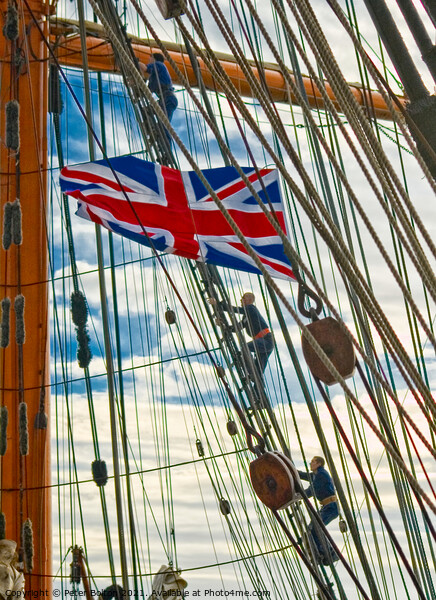 STS Sedov raises the Union flag as she visits Southend on Sea in 2011. Picture Board by Peter Bolton