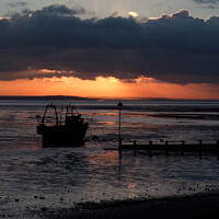 Buy canvas prints of Sunset at Westcliff on sea, Essex, UK. by Peter Bolton