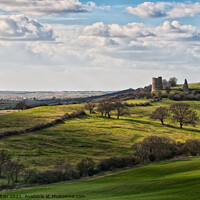 Buy canvas prints of Landscape at Hadleigh in Essex including ruins of Hadleigh Castle by Peter Bolton