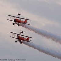 Buy canvas prints of Breitling Wingwalkers at Southend Airshow 2010 by Peter Bolton
