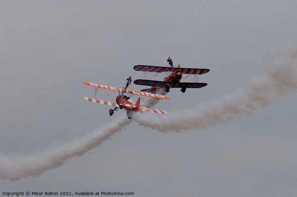Breitling Wingwalkers at Southend Airshow 2010. Picture Board by Peter Bolton