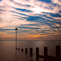 Buy canvas prints of Unusual evening cloud formation at Westcliff on Sea, Essex, UK. by Peter Bolton