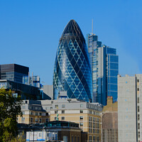 Buy canvas prints of The Gherkin, City of London by Peter Bolton