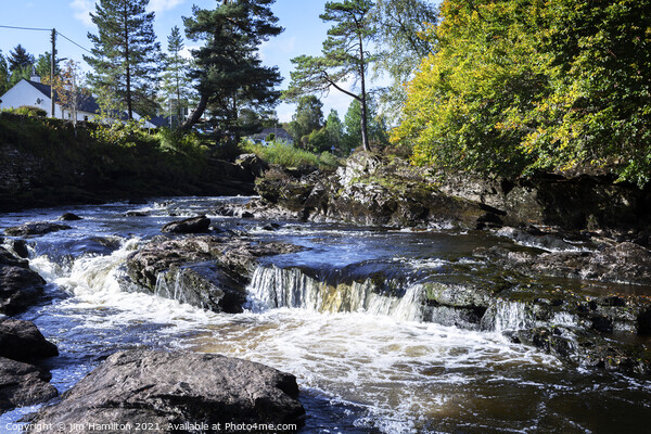 Falls of Dochart, Scotland Picture Board by jim Hamilton