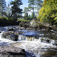 Buy canvas prints of Falls of Dochart, Scotland by jim Hamilton