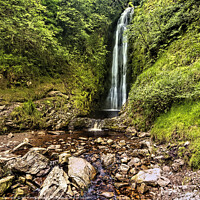 Buy canvas prints of Glenevin waterfall, Donegal, Ireland by jim Hamilton