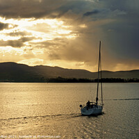 Buy canvas prints of Sailing into the sunset by jim Hamilton