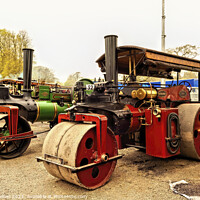Buy canvas prints of Pair of Steam Rollers by jim Hamilton