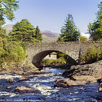 Buy canvas prints of A Majestic View of Killin Bridge by jim Hamilton