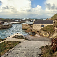 Buy canvas prints of Ballintoy harbour Northern Ireland by jim Hamilton