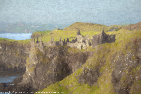 Dunluce Castle, Northern Ireland Picture Board by jim Hamilton