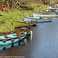 Buy canvas prints of Killarney boats by jim Hamilton