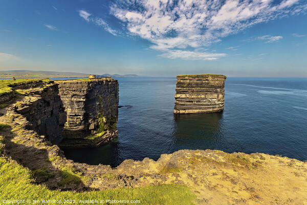 Majestic Cliffs of Downpatrick Head Picture Board by jim Hamilton