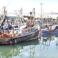 Buy canvas prints of The Vibrant Fishing Culture at Portavogie Harbour by jim Hamilton