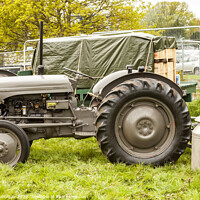 Buy canvas prints of Old grey Ferguson tractor by jim Hamilton