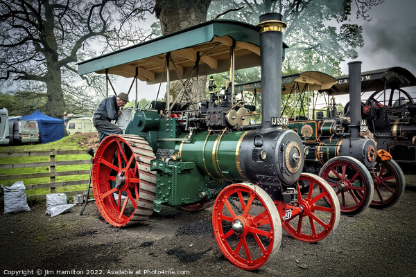 Vintage Traction Engines Revived Picture Board by jim Hamilton