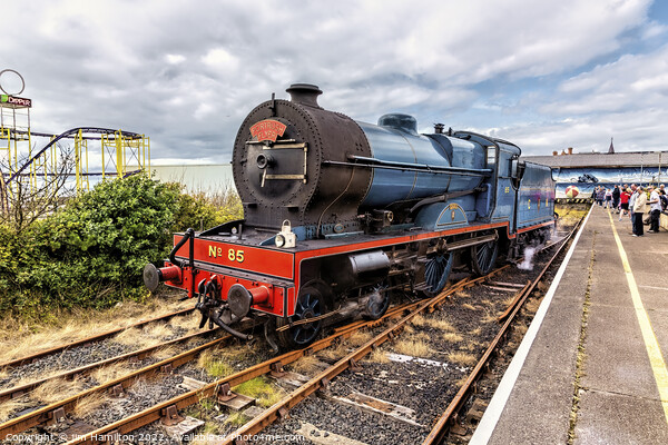 Steam locomotive No85 Merlin at Portrush, Northern Ireland Picture Board by jim Hamilton