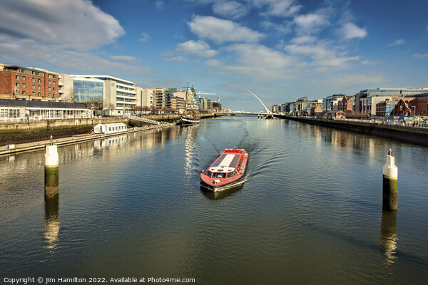 A Serene Dublin Scene Picture Board by jim Hamilton