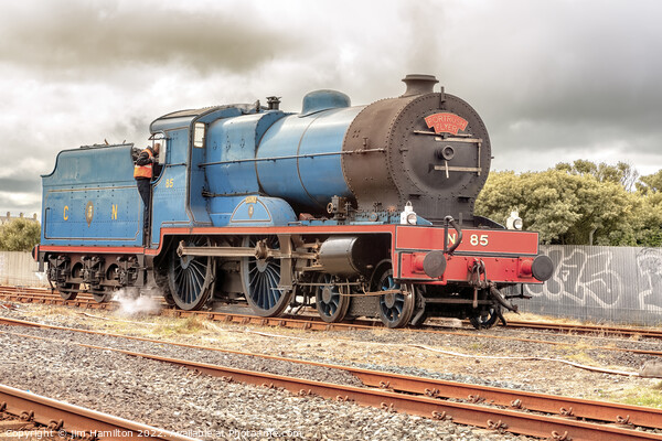 Majestic Steam Train Rides on Causeway Coast Picture Board by jim Hamilton