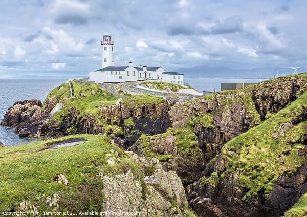 Enchanting Fanad Head Lighthouse Picture Board by jim Hamilton