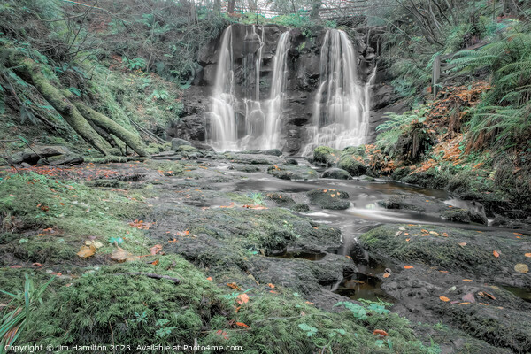 Captivating Glenariff Waterfall Spectacle Picture Board by jim Hamilton