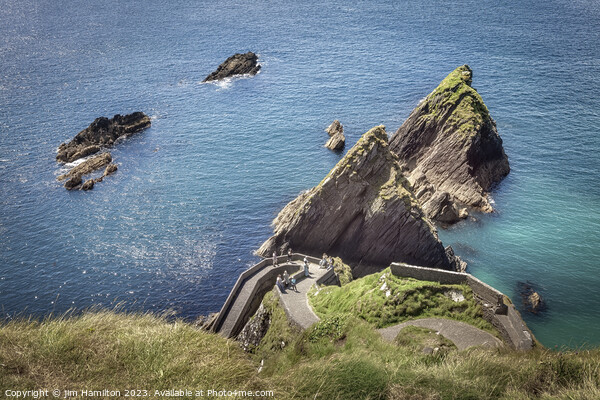 Dunquin Pier: Ireland's Iconic Pathway Picture Board by jim Hamilton