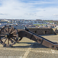 Buy canvas prints of Derry/Londonderry city walls and cannon by jim Hamilton