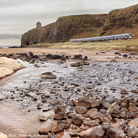 Buy canvas prints of Downhill beach Causeway coast Northern Ireland by jim Hamilton