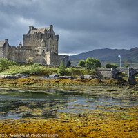 Buy canvas prints of Eilean Donan castle Scotland by jim Hamilton
