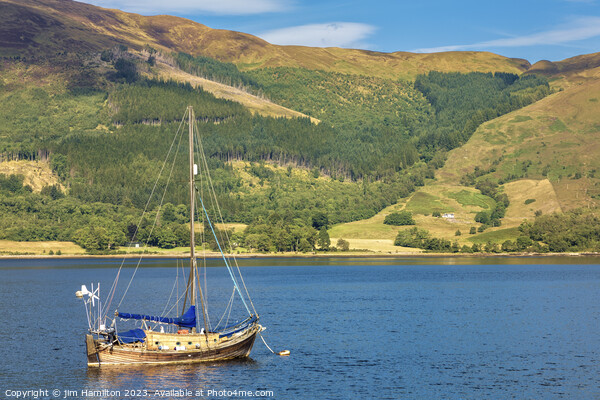Serene Scottish highland view Picture Board by jim Hamilton