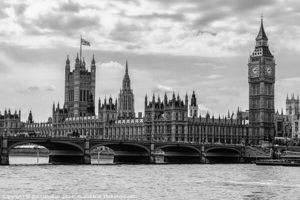 Houses of Parliament,Westminster,London UK Picture Board by jim Hamilton