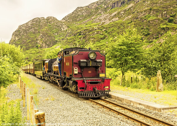 Welsh Highland Railway Garratt locomotive Wales Picture Board by jim Hamilton