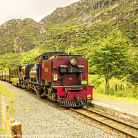 Buy canvas prints of Welsh Highland Railway Garratt locomotive Wales by jim Hamilton