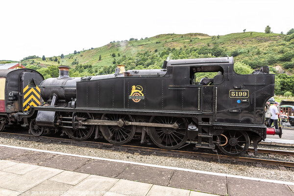 Steam locomotive 5199 preserved Llangollen railway Picture Board by jim Hamilton