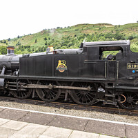 Buy canvas prints of Steam locomotive 5199 preserved Llangollen railway by jim Hamilton