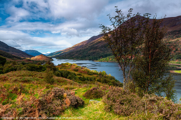 Loch Leven in the Scottish highlands Picture Board by jim Hamilton