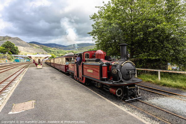 Great little train of Wales Picture Board by jim Hamilton