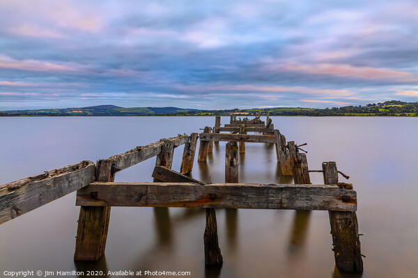 Old wooden jetty,Lough Swilly Donegal Picture Board by jim Hamilton