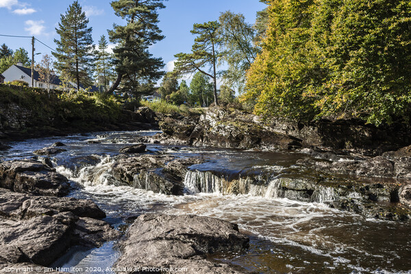 Falls of Dochart,Killin, Scotland Picture Board by jim Hamilton