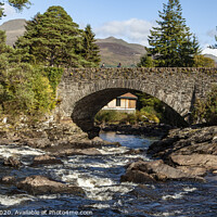 Buy canvas prints of The Bridge at Killin,Scotland by jim Hamilton